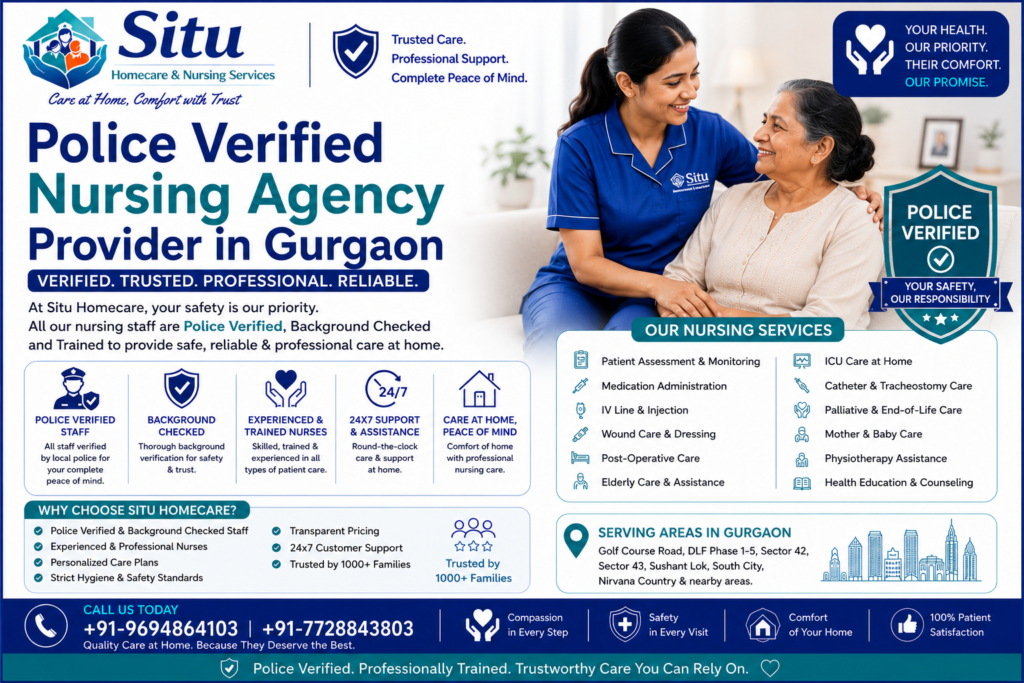 police varified nursing agency provider in gurgaon