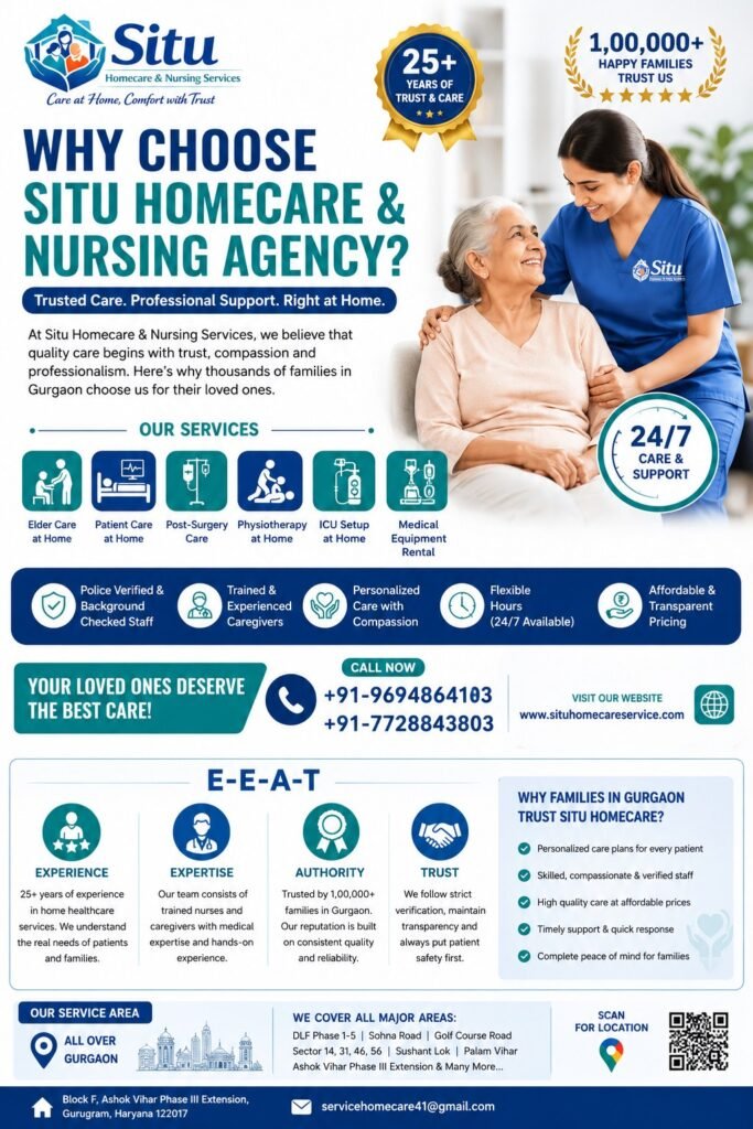 Why Choose Situ Homecare & Nursing Agency in Gurgaon