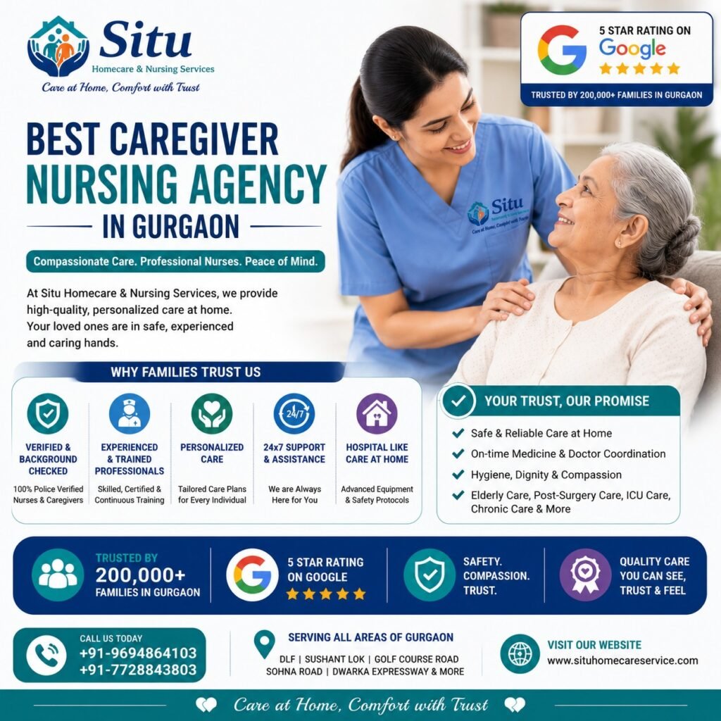 BEST CAREGIVER NURSING AGENCY IN GURGAON