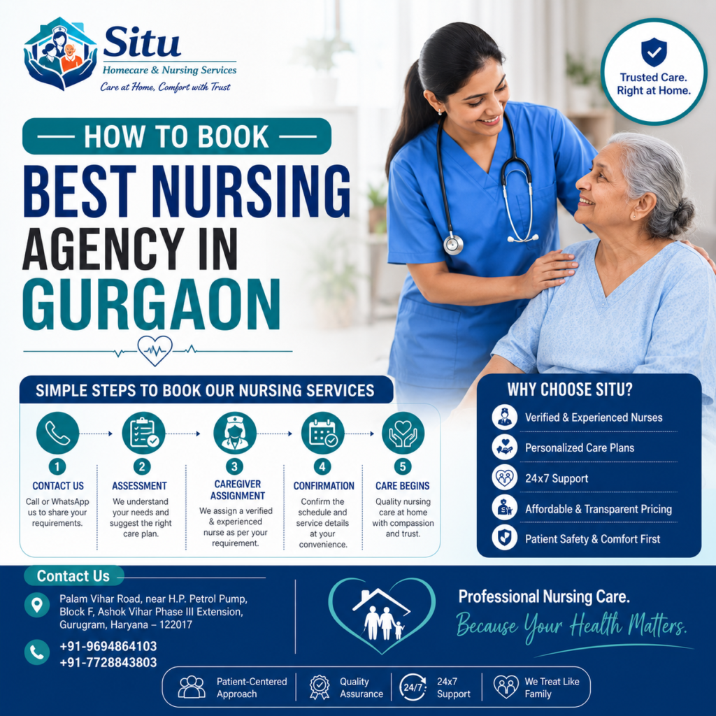 How to book best nursing agency in gurgaon