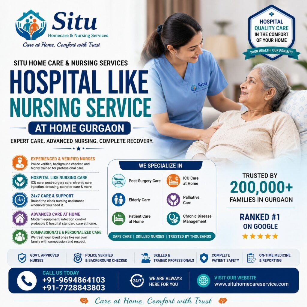 hospital like nursing service at home gurgaon